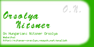 orsolya nitsner business card